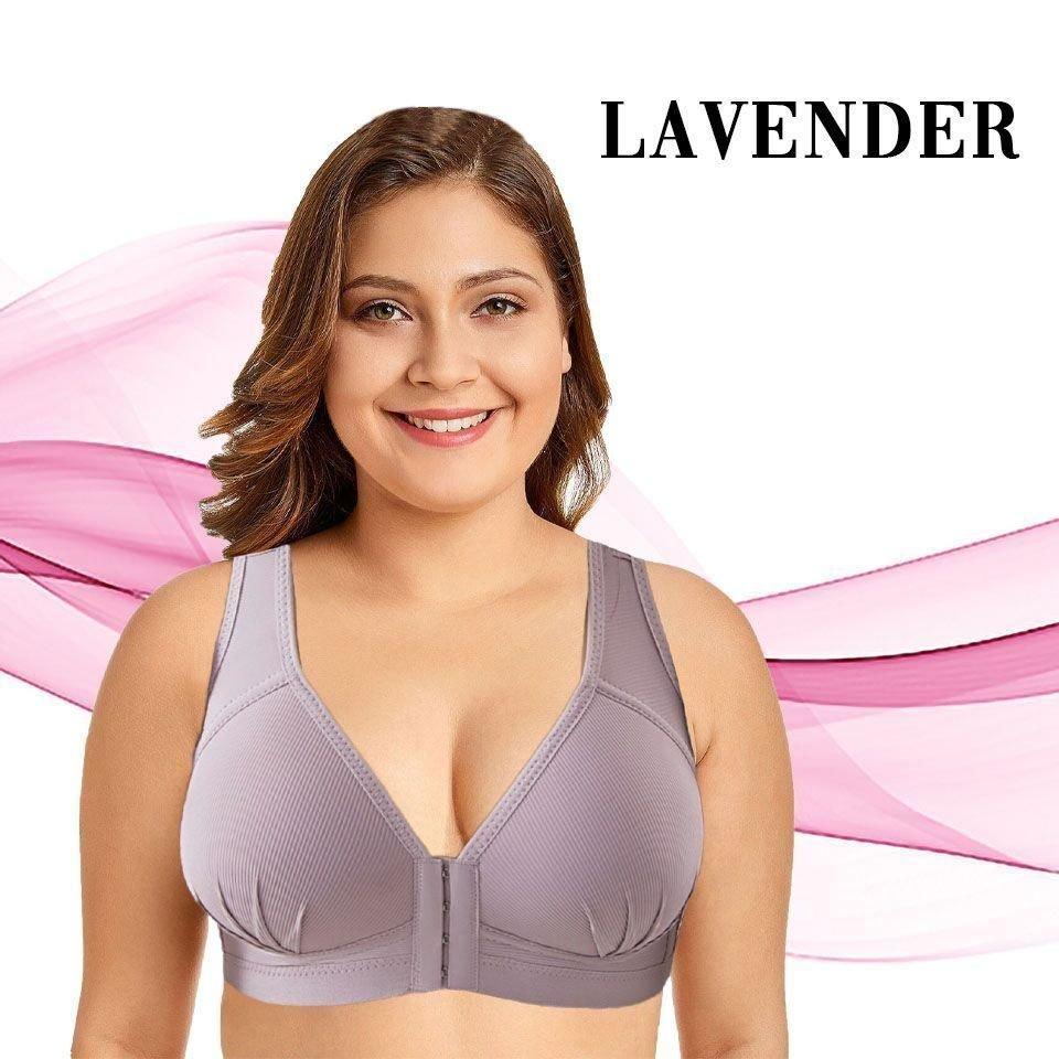 💝Mother's Day Promotion👉ONLY $9 - Plus Size Front Closure Elastic Push Up Comfort Bra