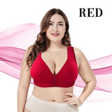 💝Mother's Day Promotion👉ONLY $9 - Plus Size Front Closure Elastic Push Up Comfort Bra