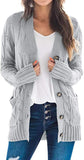 2020 Casual Cardigan Solid Color Twist Button Cardigan Sweater (50% Off)