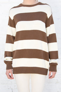 Brianna Cotton Thick Stripe Sweater