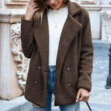 2020 New Loose  Artificial Fur Jacket With Lapel (45% Off)