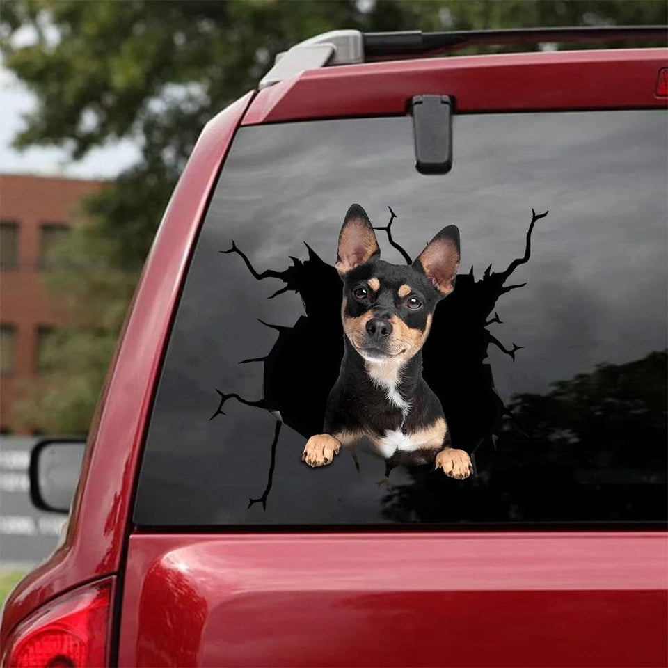 CHIHUAHUA CRACK STICKER DOGS LOVER 3